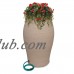 Rescue Stoneware Urn Barrel – Includes Planter Rain Water Diverter, Outlet Hose, 85 Gallons, Terracotta   552619483